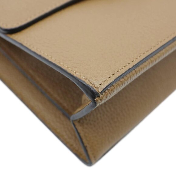 Gucci Zumi Flap Small Grainy Leather Shoulder Bag Brown 576388 - Picture 6 of 14